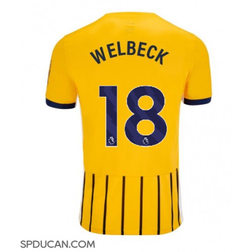 Muški Nogometni Dres Brighton Danny Welbeck #18 Gostujuci 2024-25 Kratak Rukav